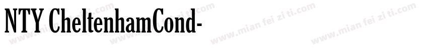 NTY CheltenhamCond字体转换